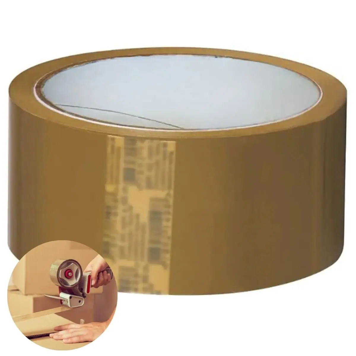 Fita Adesiva Marrom Larga 40mmx500m | Kaztec