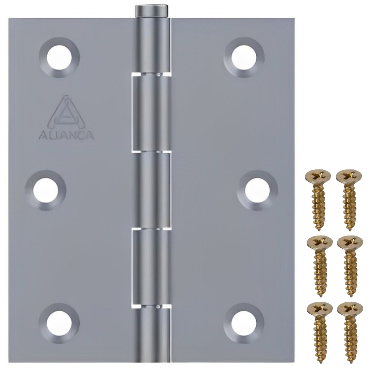 Dobradiça Para Porta Portão Madeira Aço Zincado 3.1/2" | Aliança