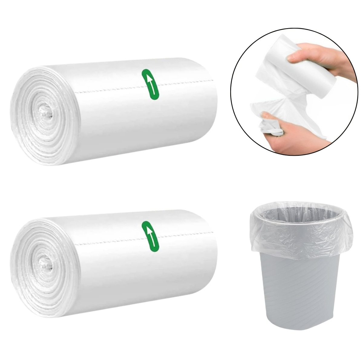 Refil Saco De Lixo Para Lixeira Banheiro 39x50cm Com 70 Sacos | Valeplast | 02 Un