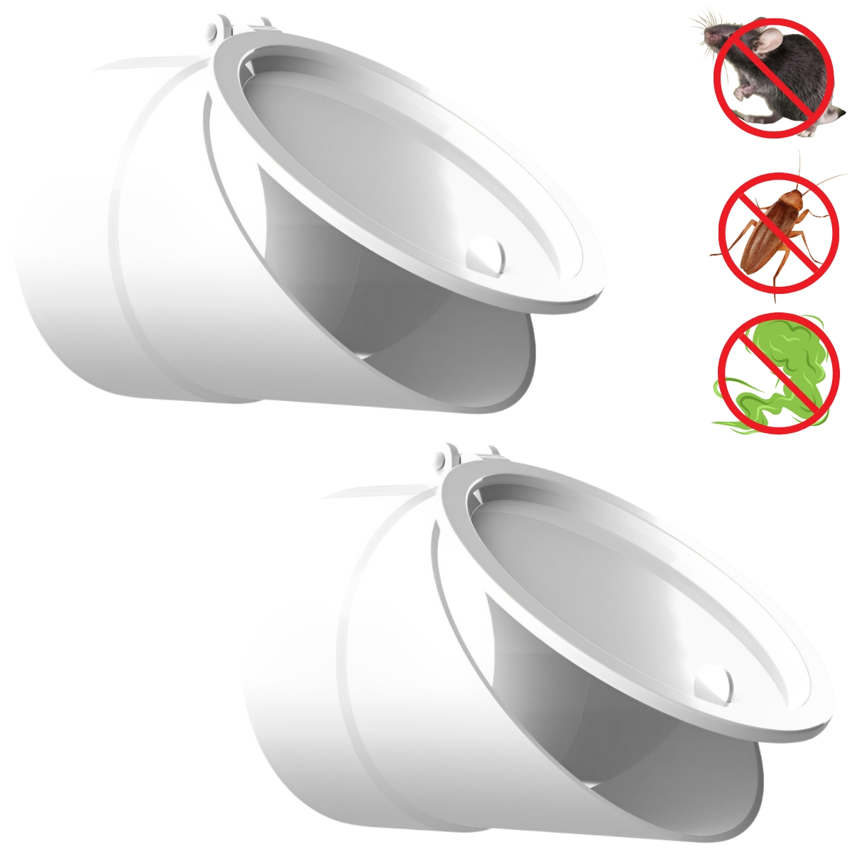 Válvula De Retenção Esgoto Para Canos 100mm | Valeplast | 02 Un