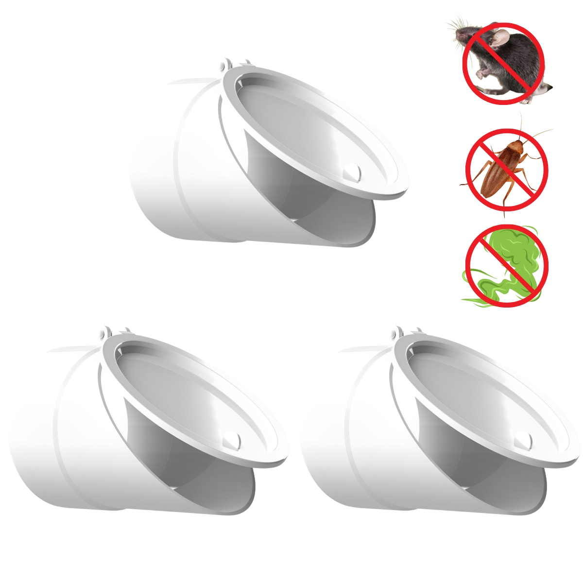 Válvula De Retenção Esgoto Para Canos 150mm | Valeplast | 03 Un