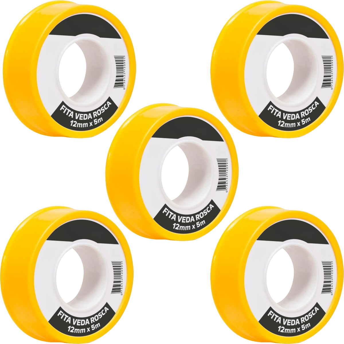 Fita Veda Rosca Teflon 12mm X 5m | Fertak | 05 Un