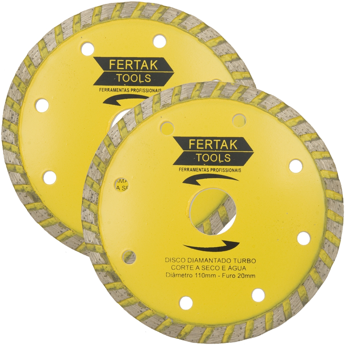 Disco De Corte Diamantado Turbo 110x20mm | 02 Un