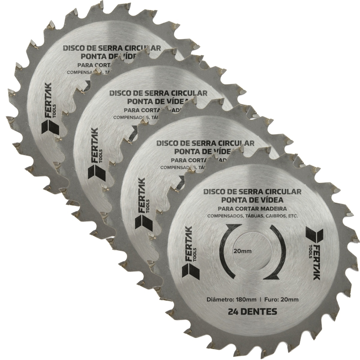 Disco De Serra Circular 24 Dentes 20x180mm | 04 Un