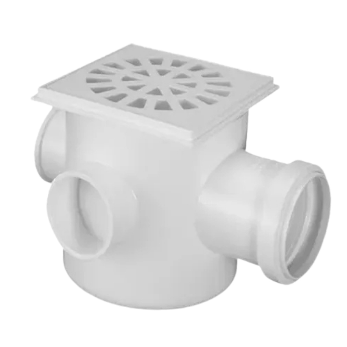 Caixa Sifonada Quadrada Dn 100x100x50 Pvc C/ Grelha | Akato