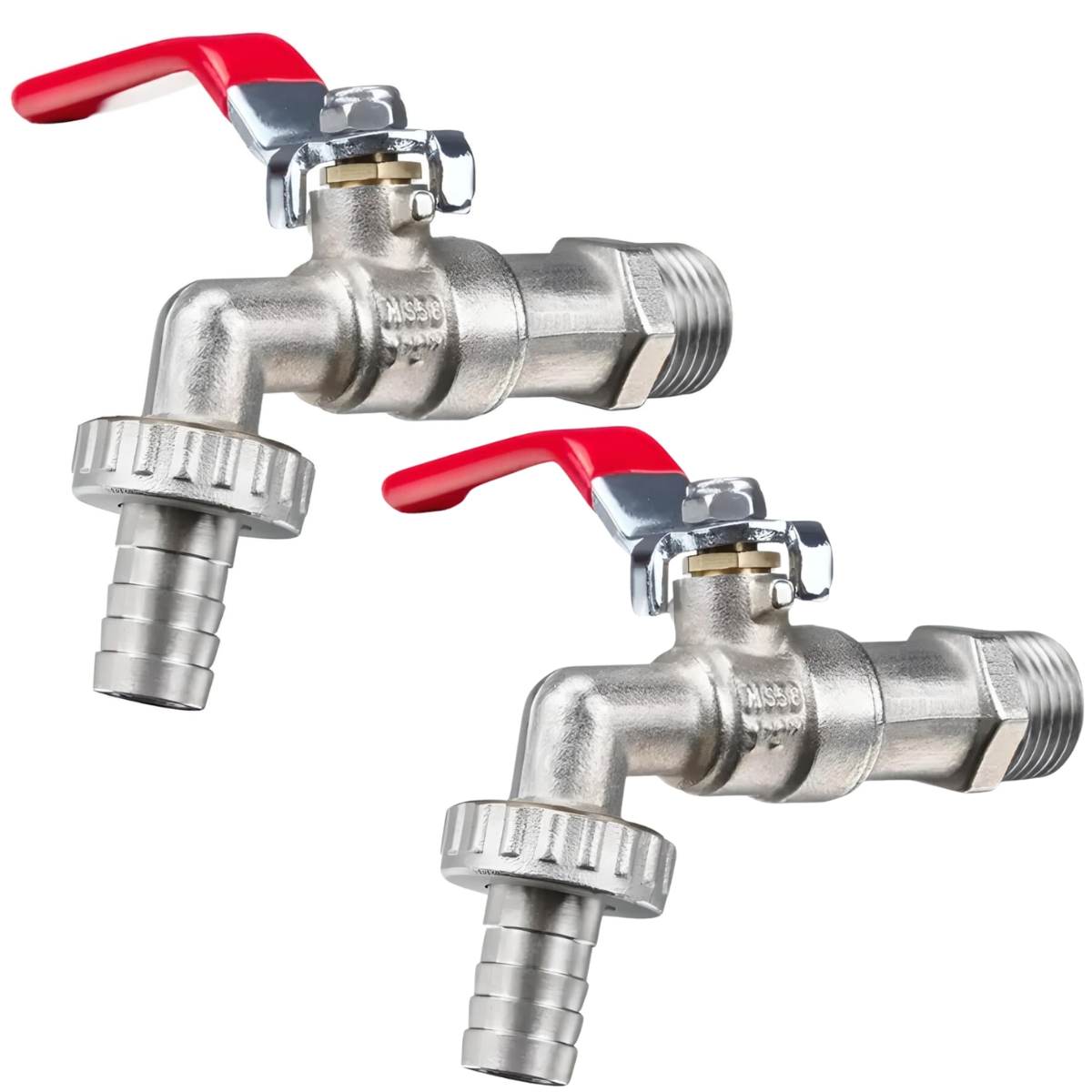 Torneira De Metal Para Jardim Quintal Tanque Com Bico 1/2" | Fertak | 02 Un