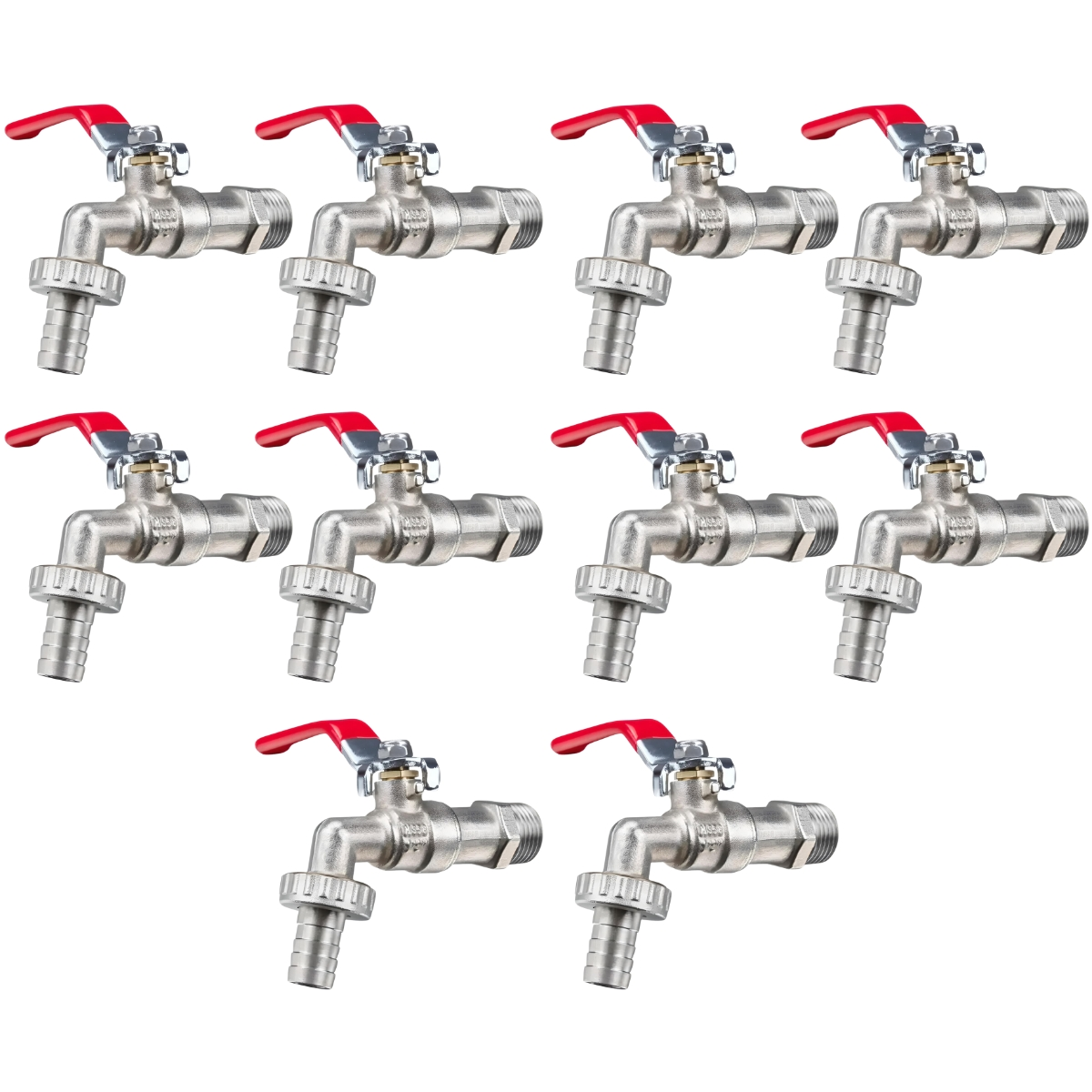 Torneira De Metal Para Jardim Quintal Tanque Com Bico 1/2" | Fertak | 10 Un