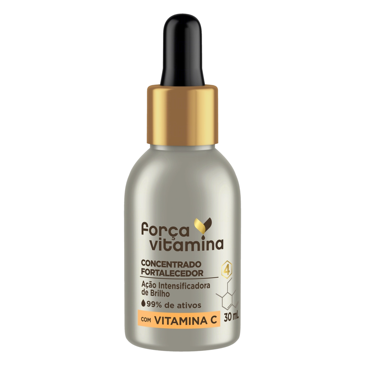 Concentrado Fortalecedor Com Vitamina C Força Vitamina Frasco 30ml