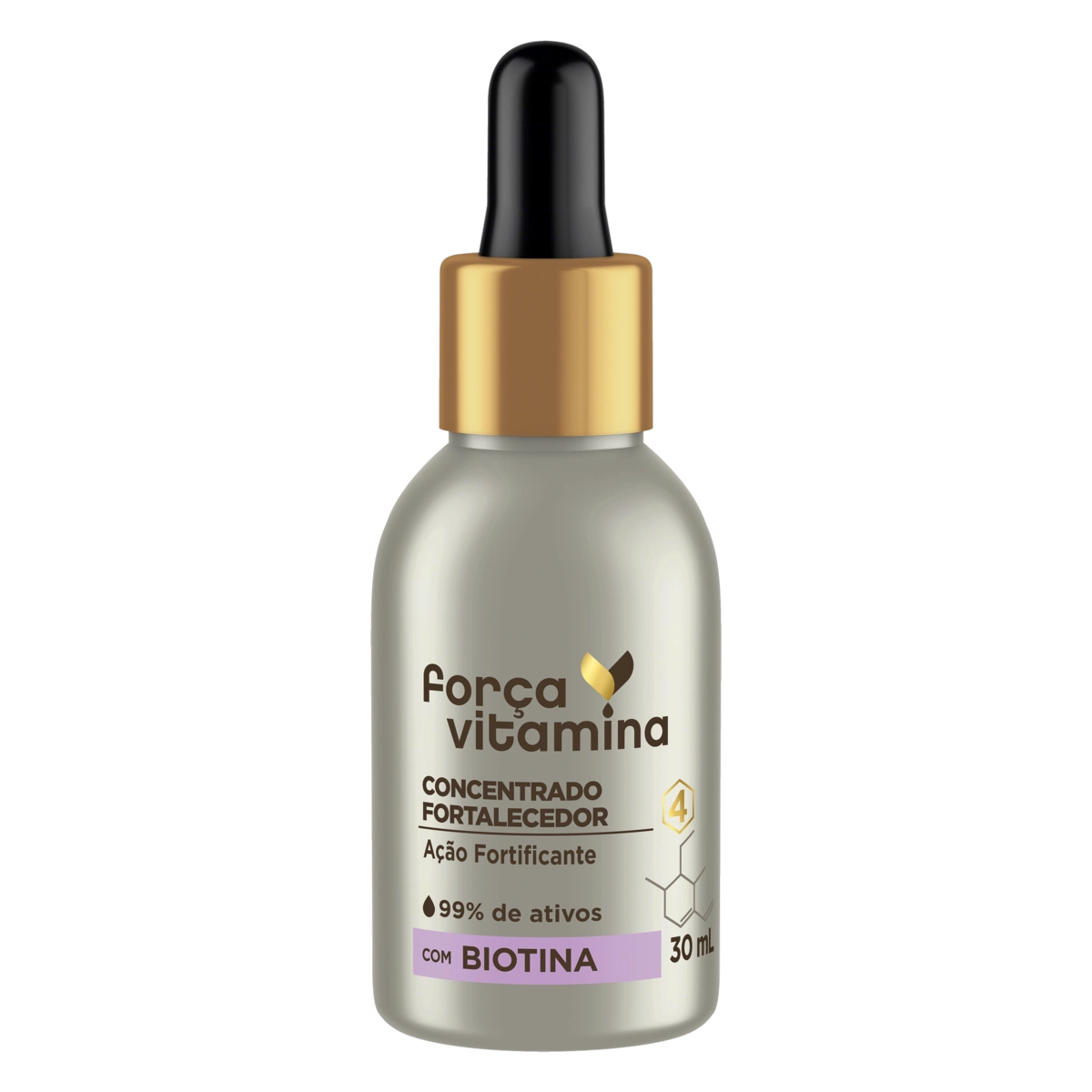 Concentrado Fortalecedor Com Biotina Força Vitamina Frasco 30ml
