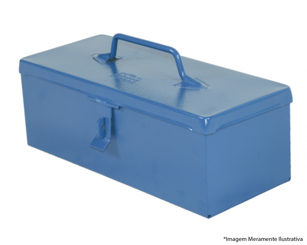 Caixa Ferram Aco Bau 36x16x12cm Ref01