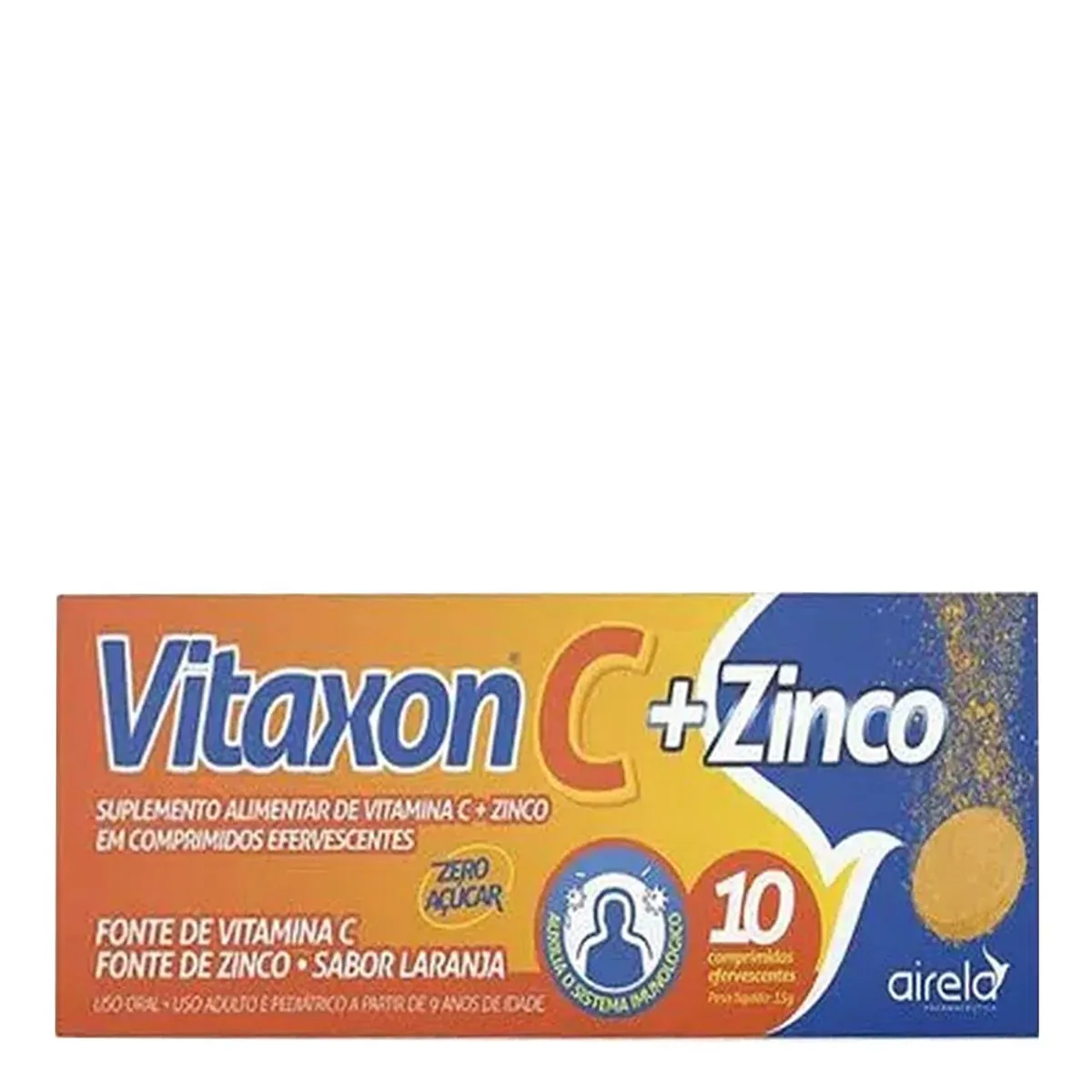 Vitaxon C 1g Zinco Laranja 10cpr Eferv