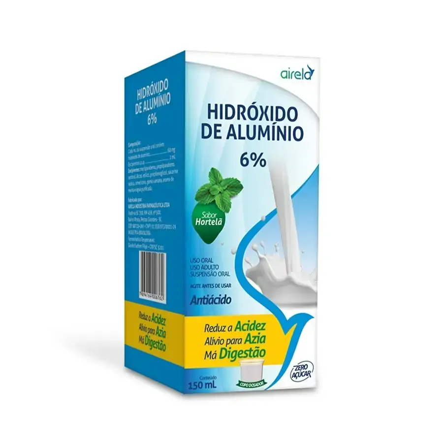 Hidroxido De Aluminio 150 Ml 60 Mg/ml Sus Or Airela
