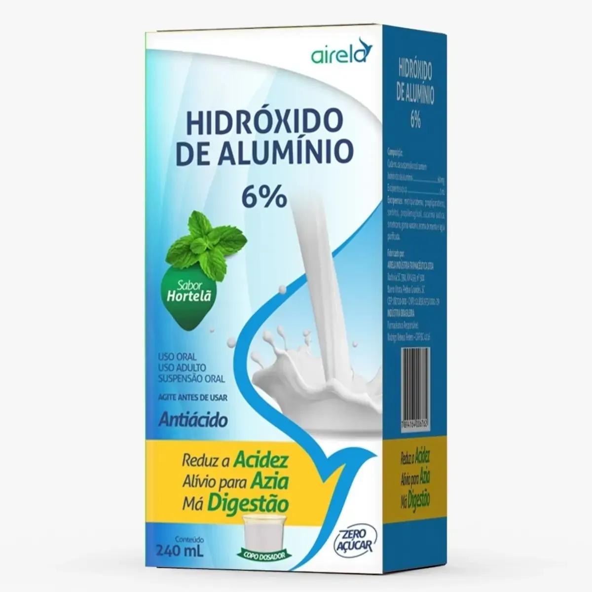Hidroxido De Aluminio 60mg/ml Fr 240ml Airela