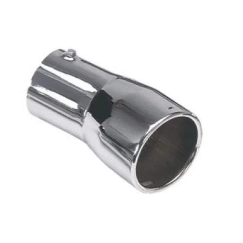 Ponteira de Escapamento Cromada 5 Pol. 260mm Curva Chanfrada - BEPO M071J