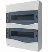 Quadro Distribuicao Plastico De Sobrepor 24 Disj. Din Tampa Fume Weg