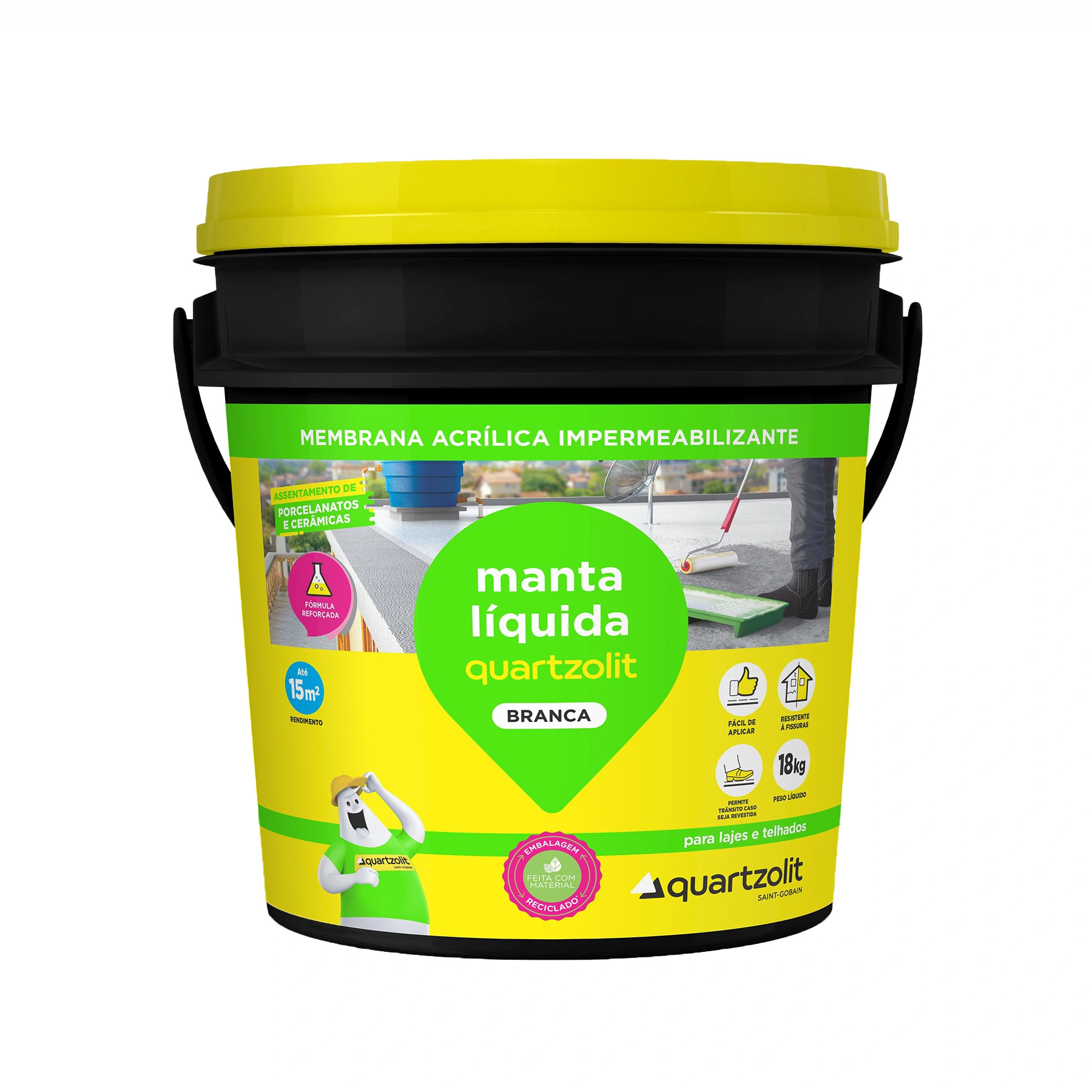 Impermeabilizante Manta Líquida Branca 18kg