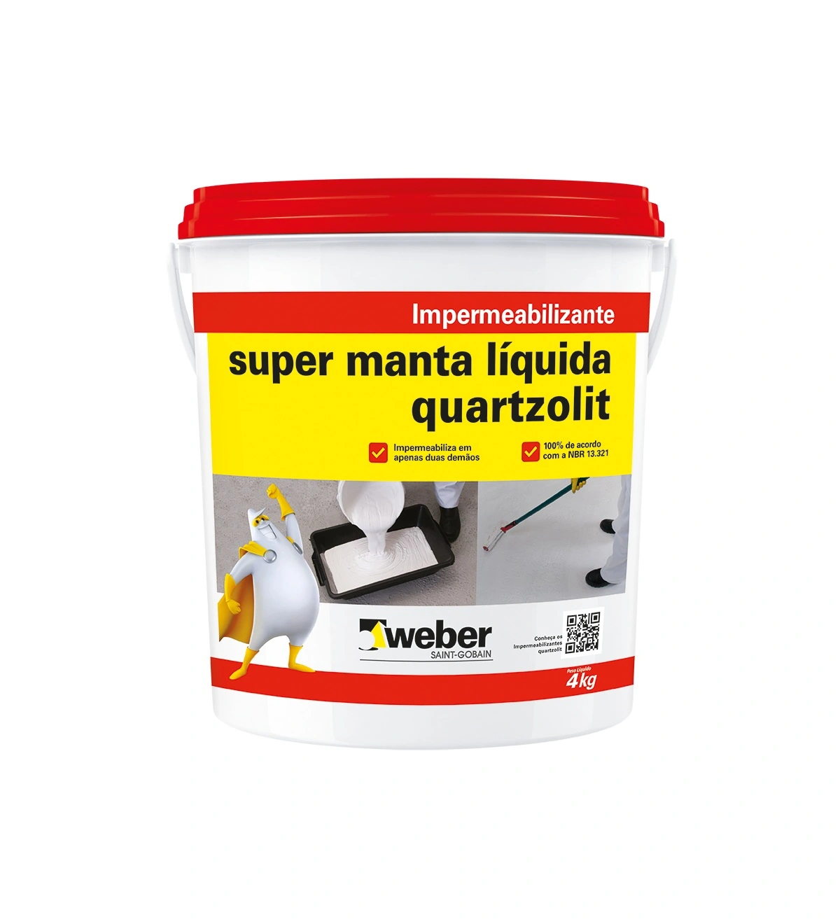 Super Manta Líquida 4kg Quartzolit