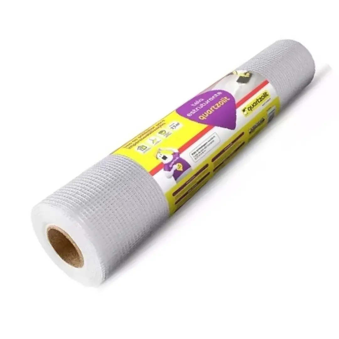 Tela de Poliéster Estruturante Revestida PVC - 73cm x 10m - Impermeabizaçao Quartzolit