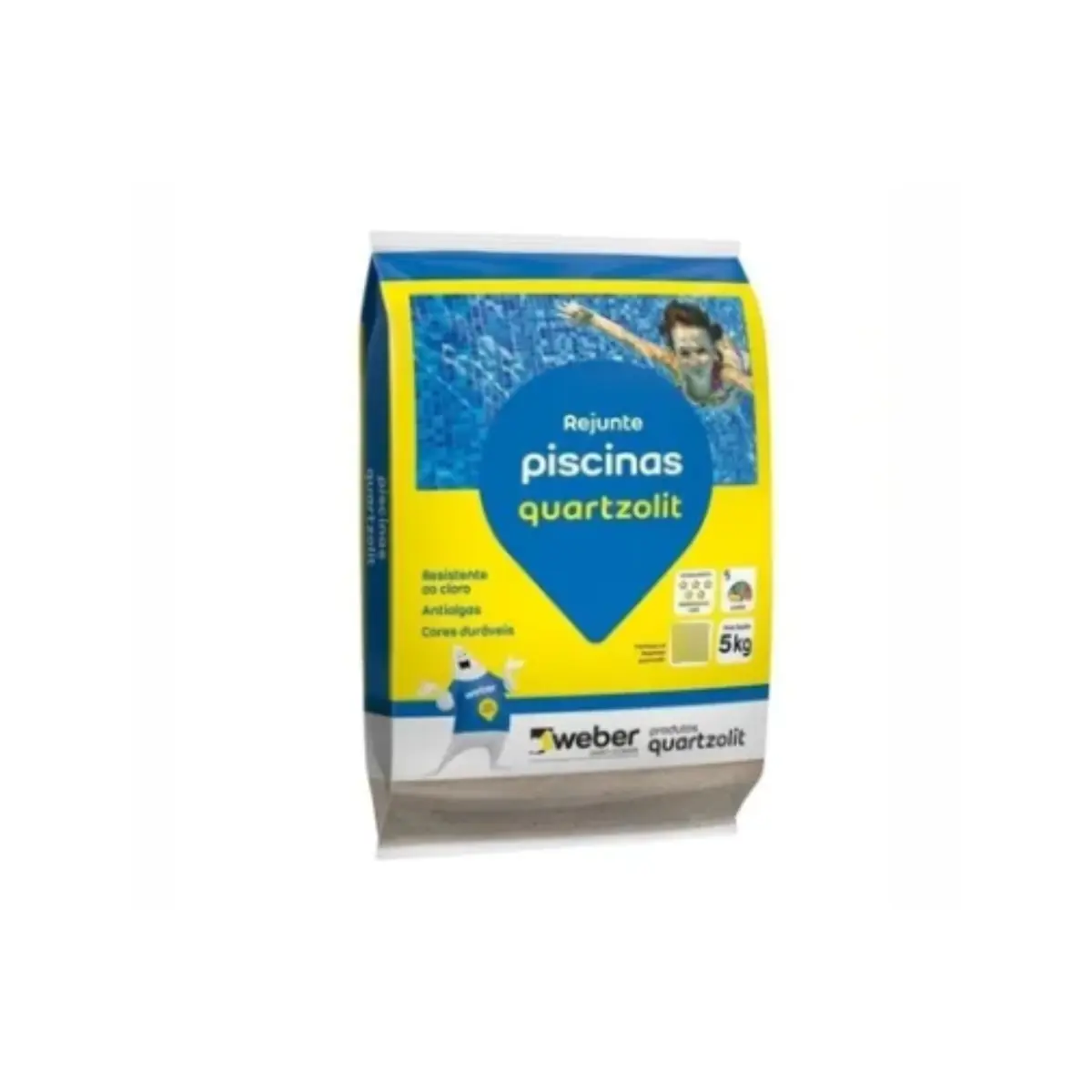 Rejunte Para Piscina Quartzolit 5kg Verde Floresta