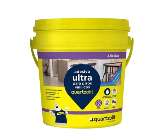 Cola / Adesivo Acrílico Para Pisos Vinílico Quartzolit Ultra 18 Kg