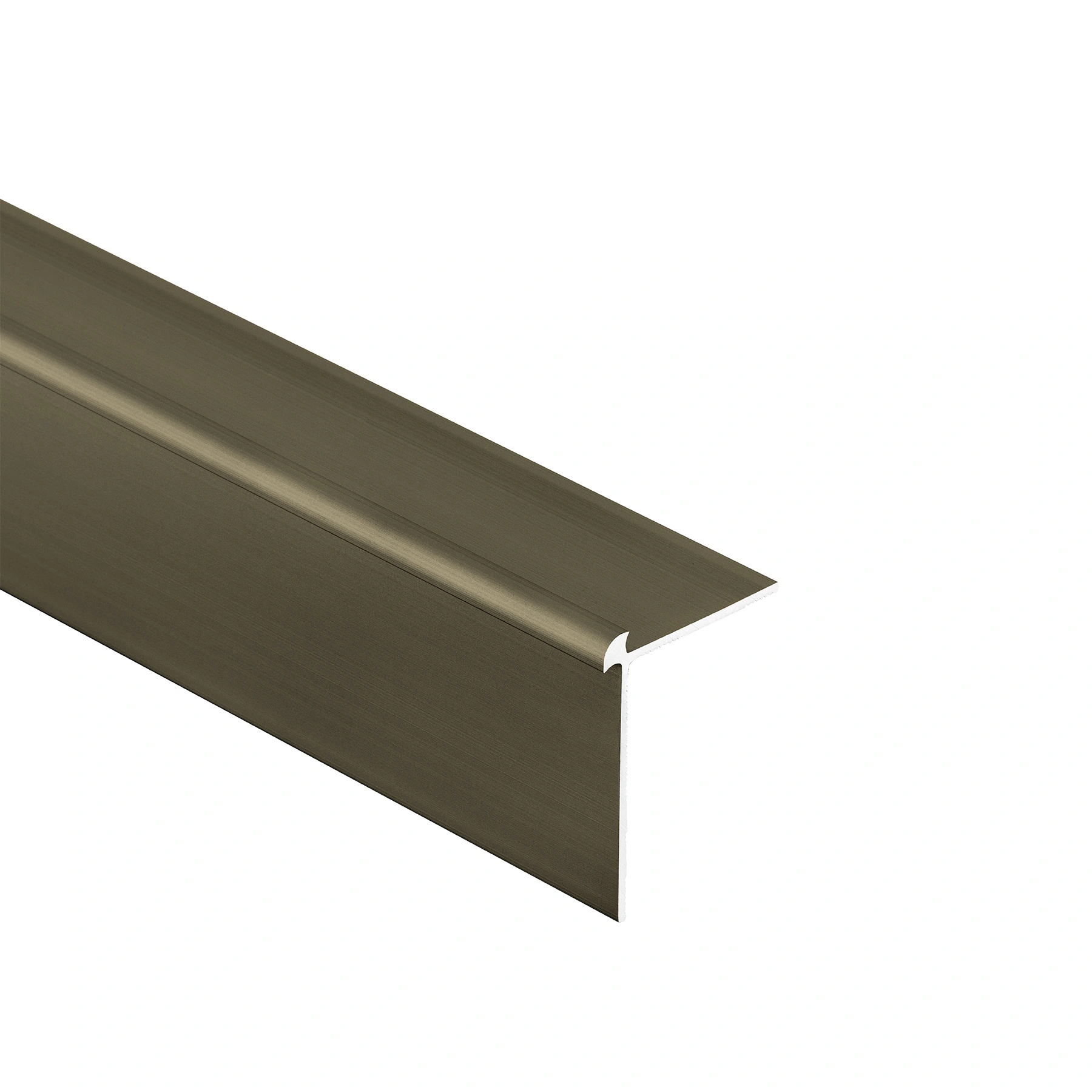 Perfil Testeira Escada Bronze 2x250cm Tarkett