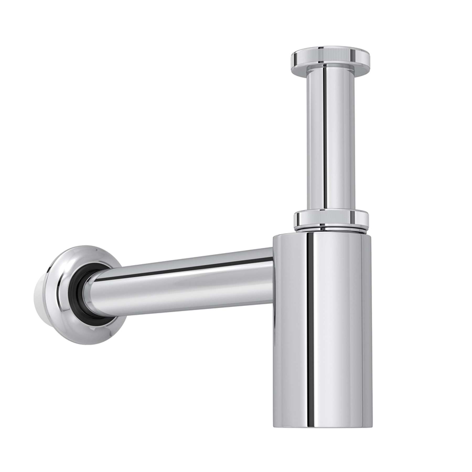 Sifão com Copo para Cozinha Rígido Metal Cromado 1.1/2" 30cm Deca