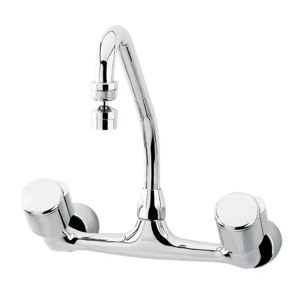Misturador Para Cozinha Parede Cromado 1258 C43
