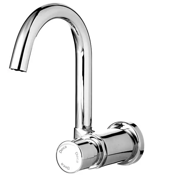 Torneira Automática para Parede de Banheiro Bica Alta Cromada Matic Deca