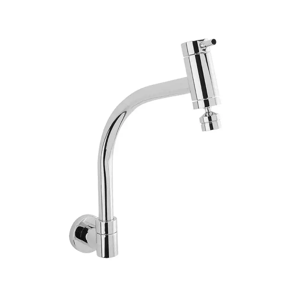 Torneira de Parede para Cozinha Bica Móvel Link Cromada