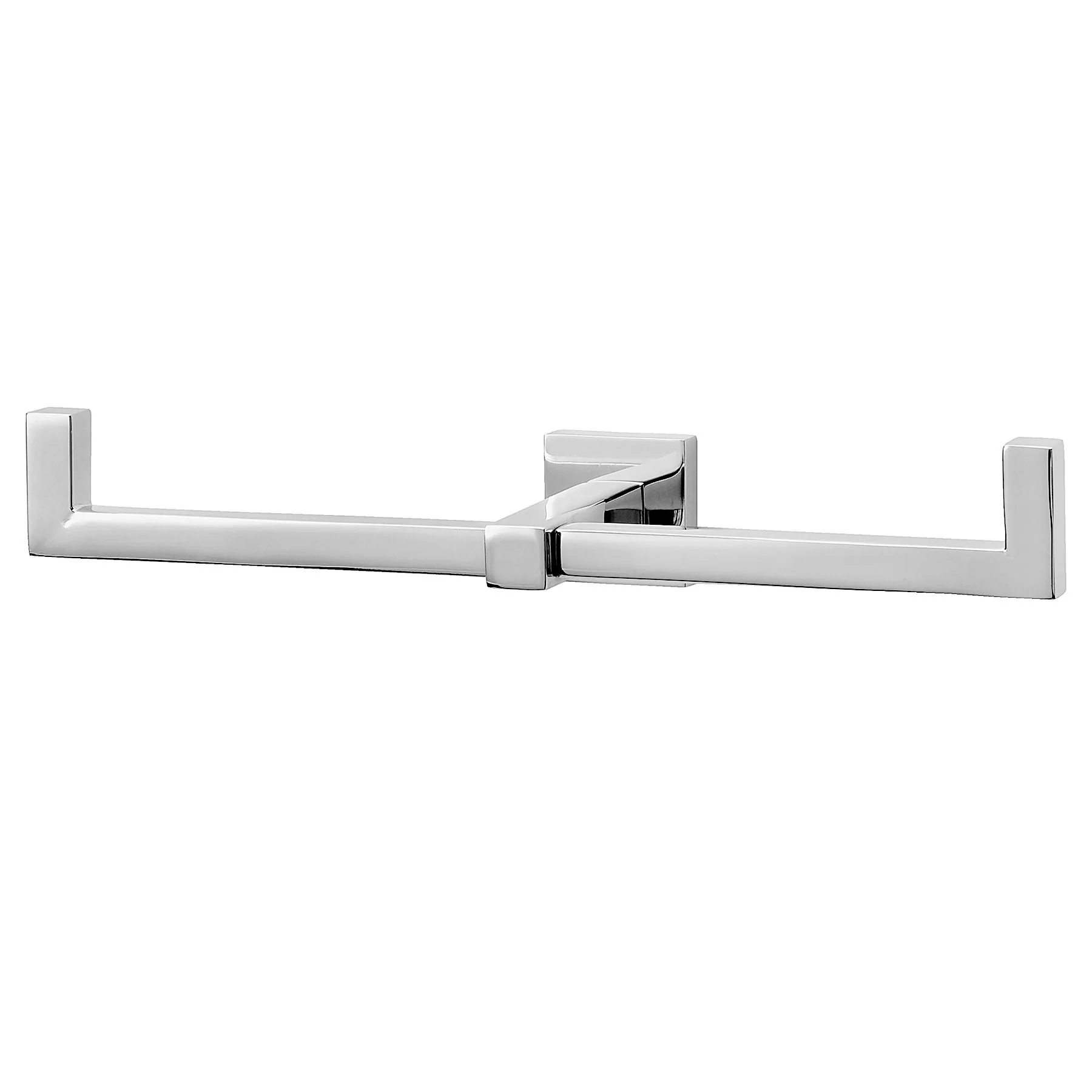 Porta Papel Higiênico Metal Dupla Quadratta Deca