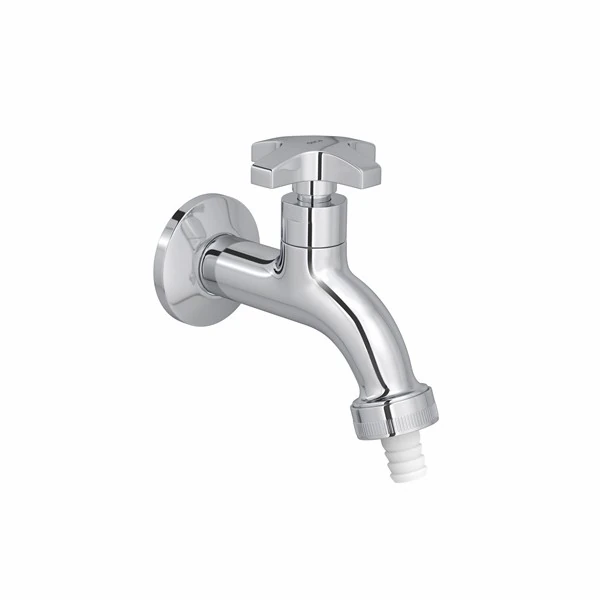 Torneira para Tanque com Adaptador de Mangueira Max Cromada