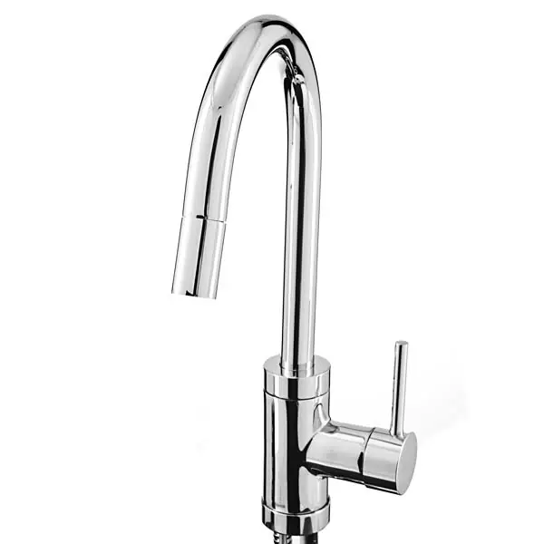 Torneira Monocomando Gourmet de Pia para Cozinha com Bica Alta Extensível Cromada Spin Motion Deca