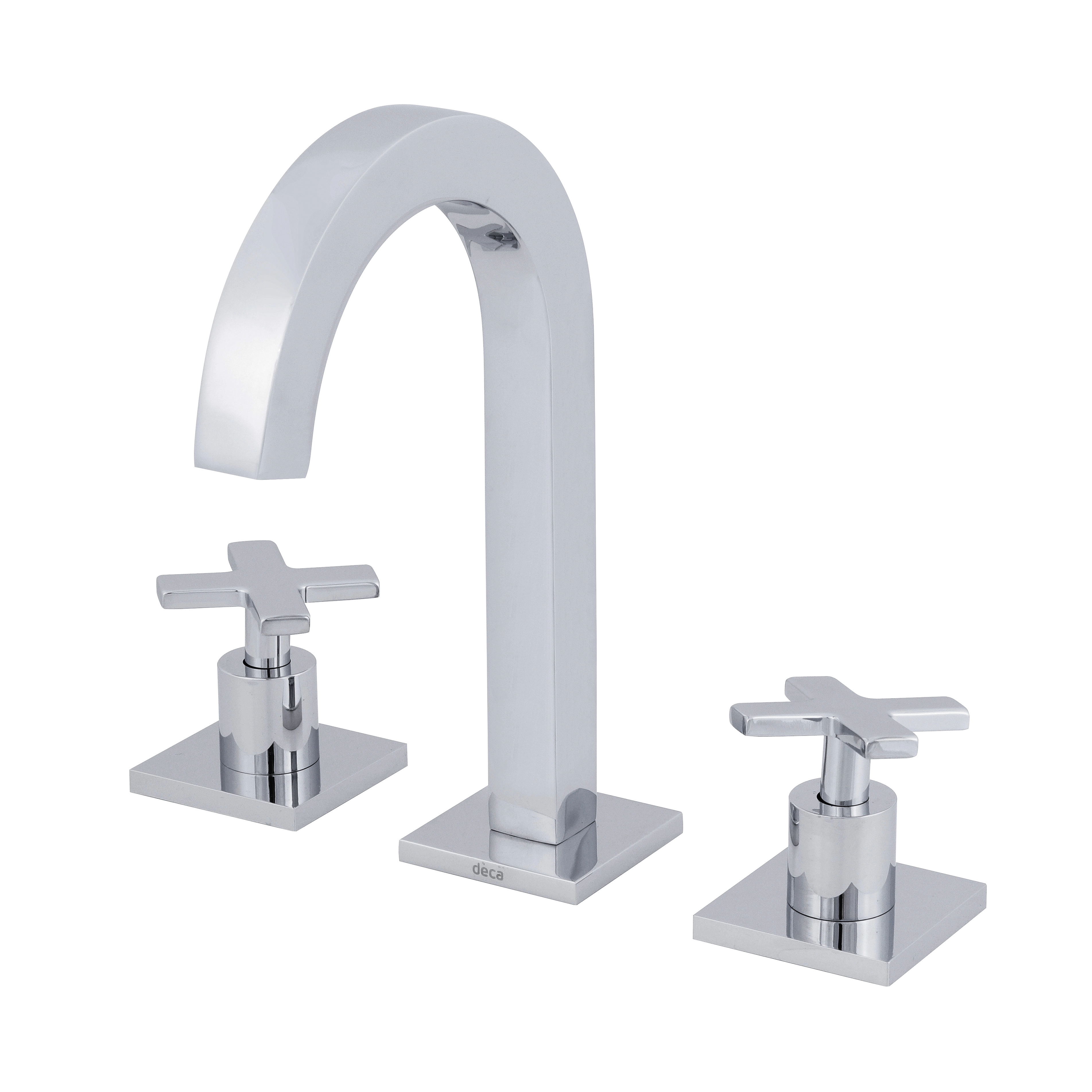 Torneira Misturador para Pia de Banheiro Bica Média Cromada Clean Deca