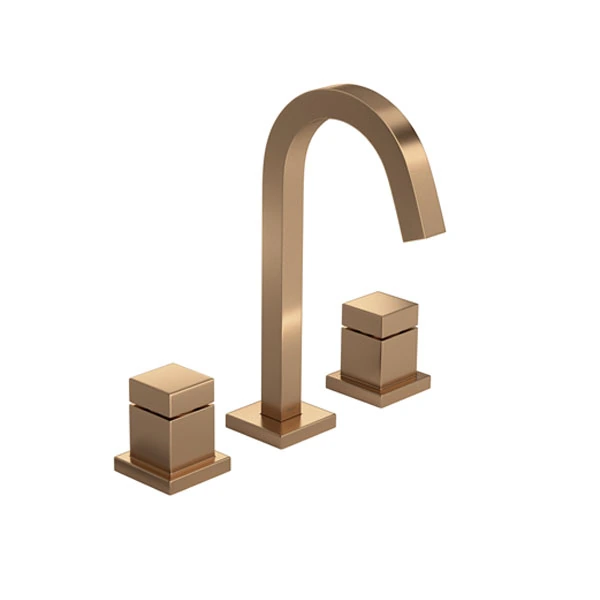 Torneira Misturador para Pia de Banheiro Gold Matte Cubo Deca