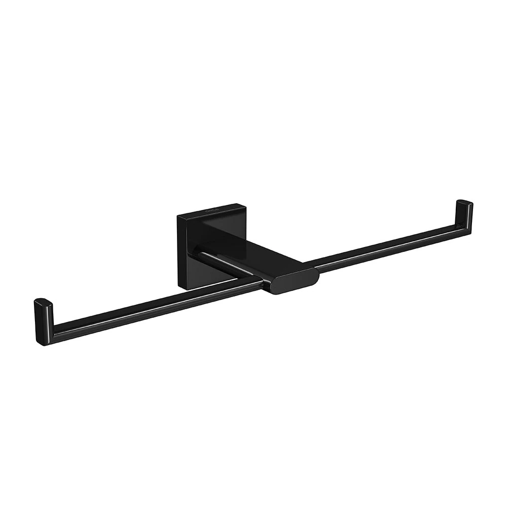 Porta Papel Higiênico Metal Dupla Black Polo Deca