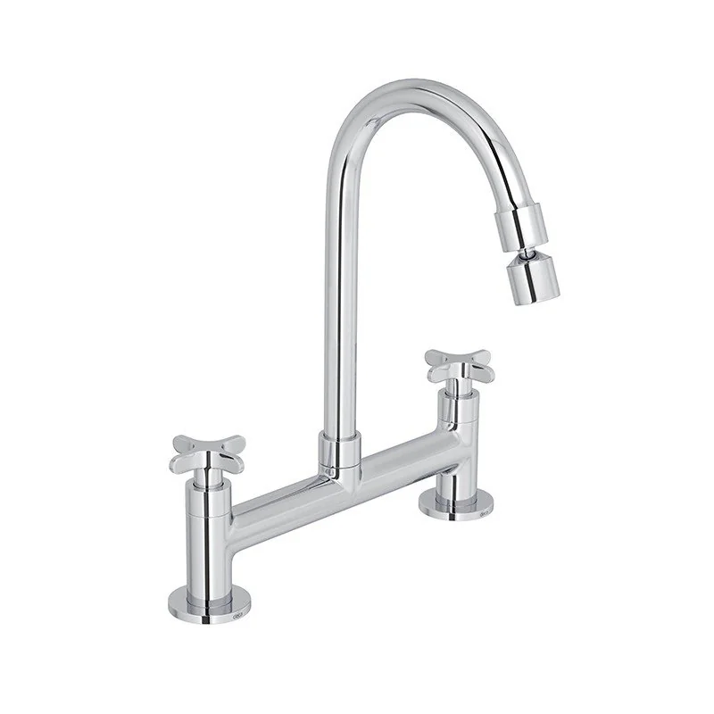 Misturador para Cozinha de Mesa Bica Móvel Flex Cromado
