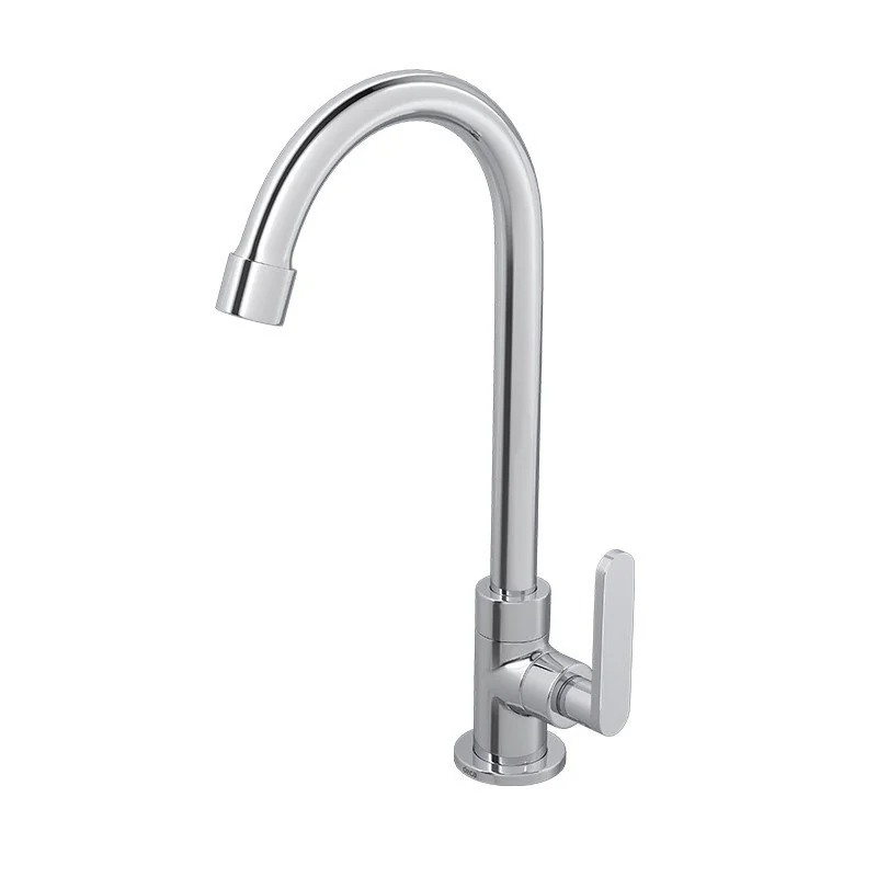 Torneira para Cozinha de Mesa Bica Móvel Flex Plus Cromada