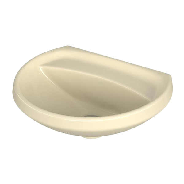Lavatório para Coluna Oval 18x45,5x36cm Creme Izy Deca