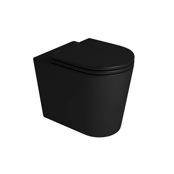 Vaso Sanitário Convencional Preto Fosco Saída Vertical LK Deca