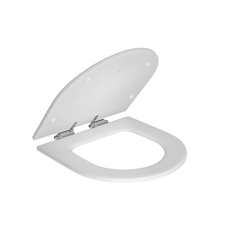 Assento Sanitário Formatos Wish com Soft Close Quadrado Poliéster Branco Deca