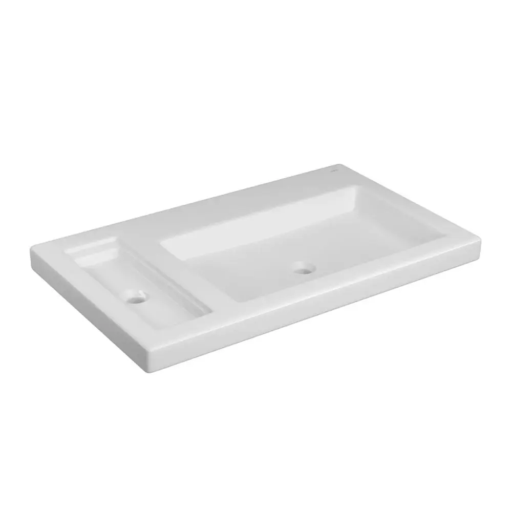 Cuba De Sobrepor Para Banheiro Retangular L1044 Branco - Deca