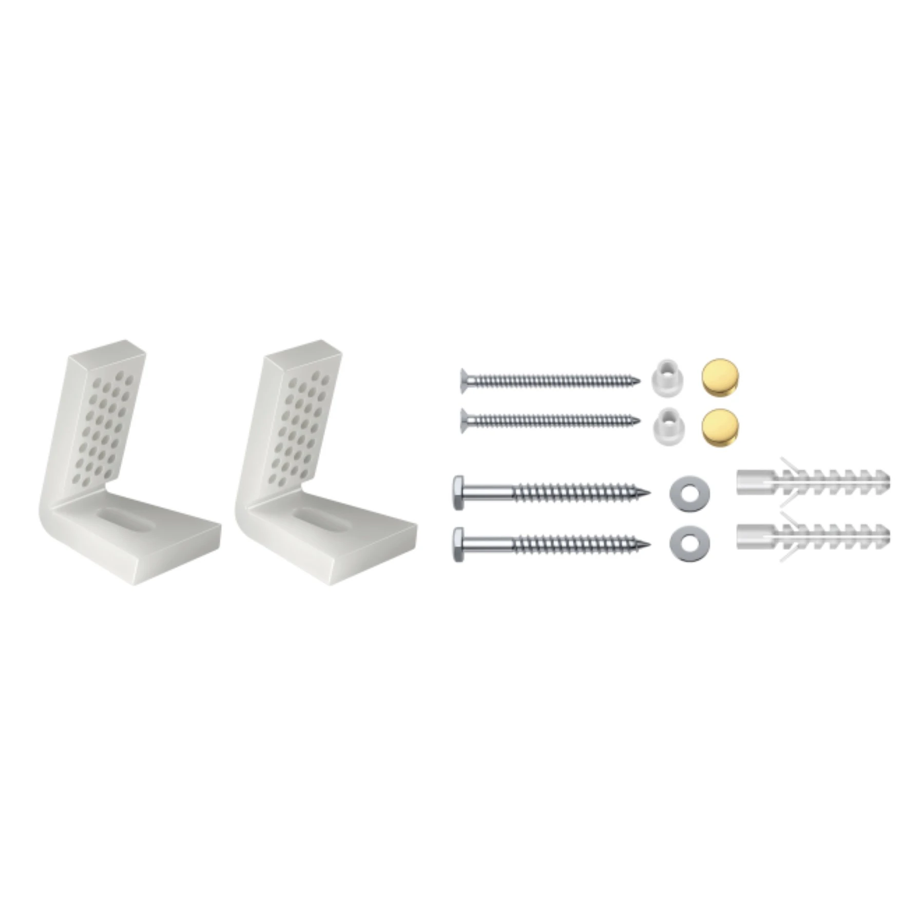 Kit Fixação Lateral De Bacias Luxo e Médio Gold
