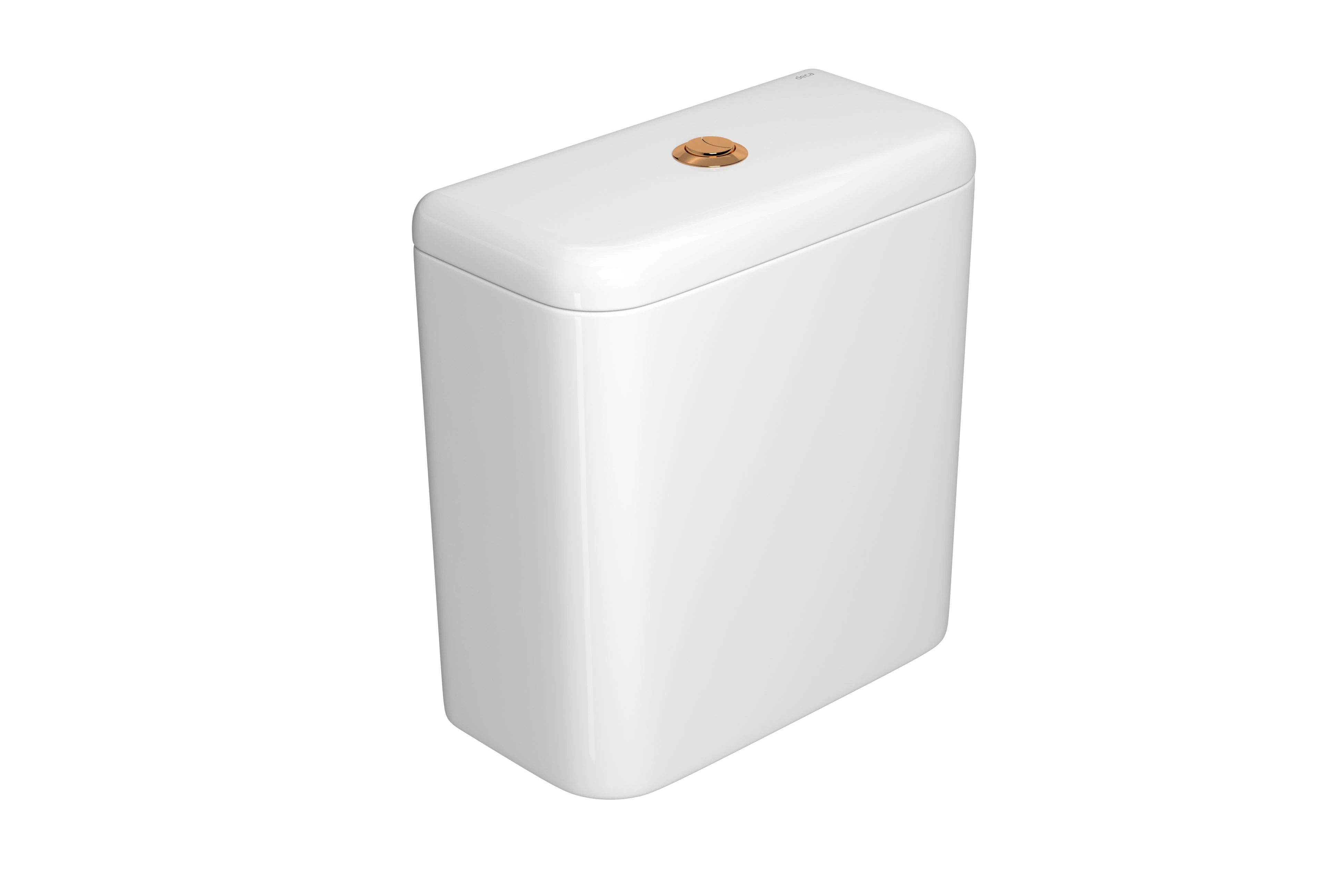 Caixa Acoplada Carrara|Nuova Branco 3/6L Acionador Red Gold Deca