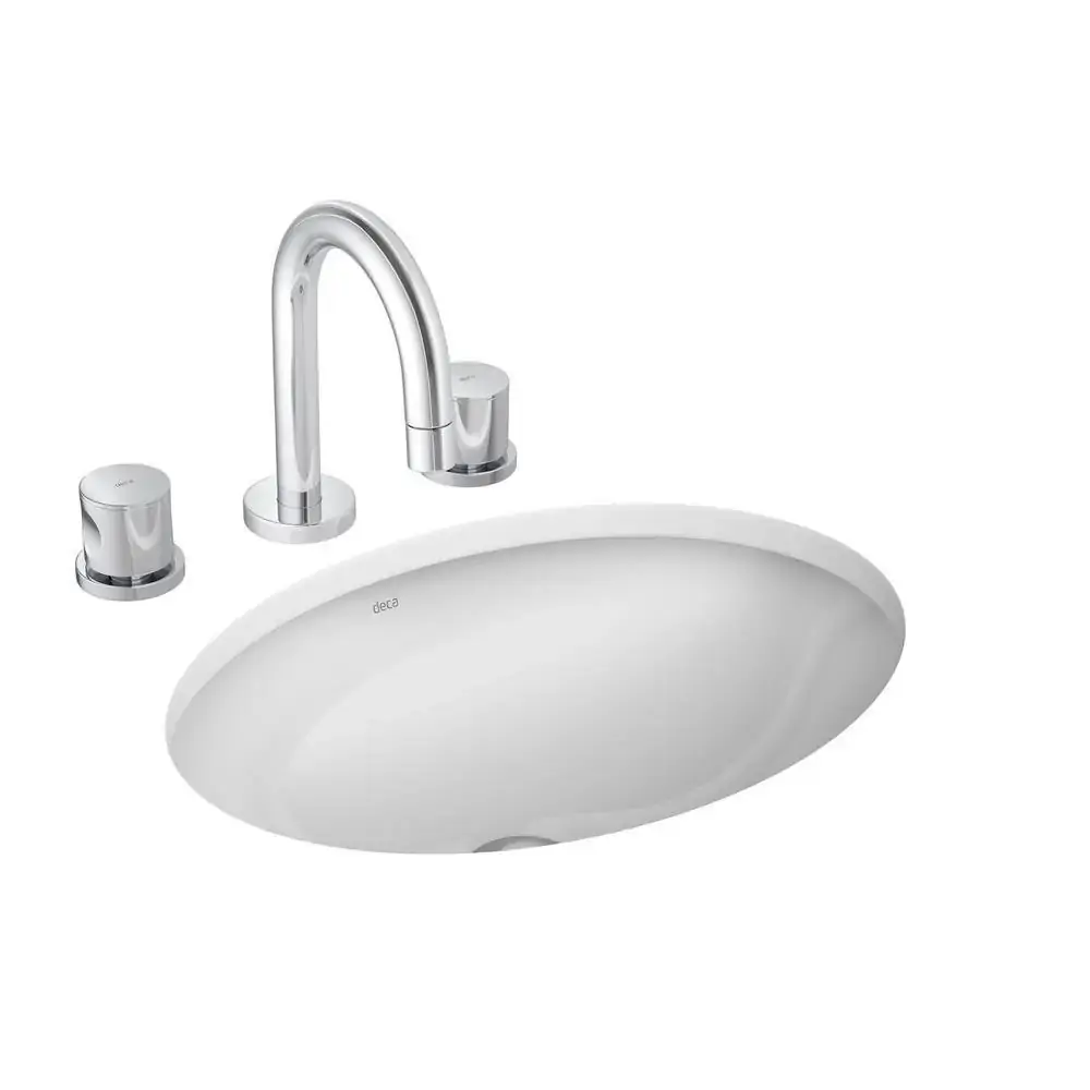 Cuba De Embutir Oval 400x300mm Branco Gelo