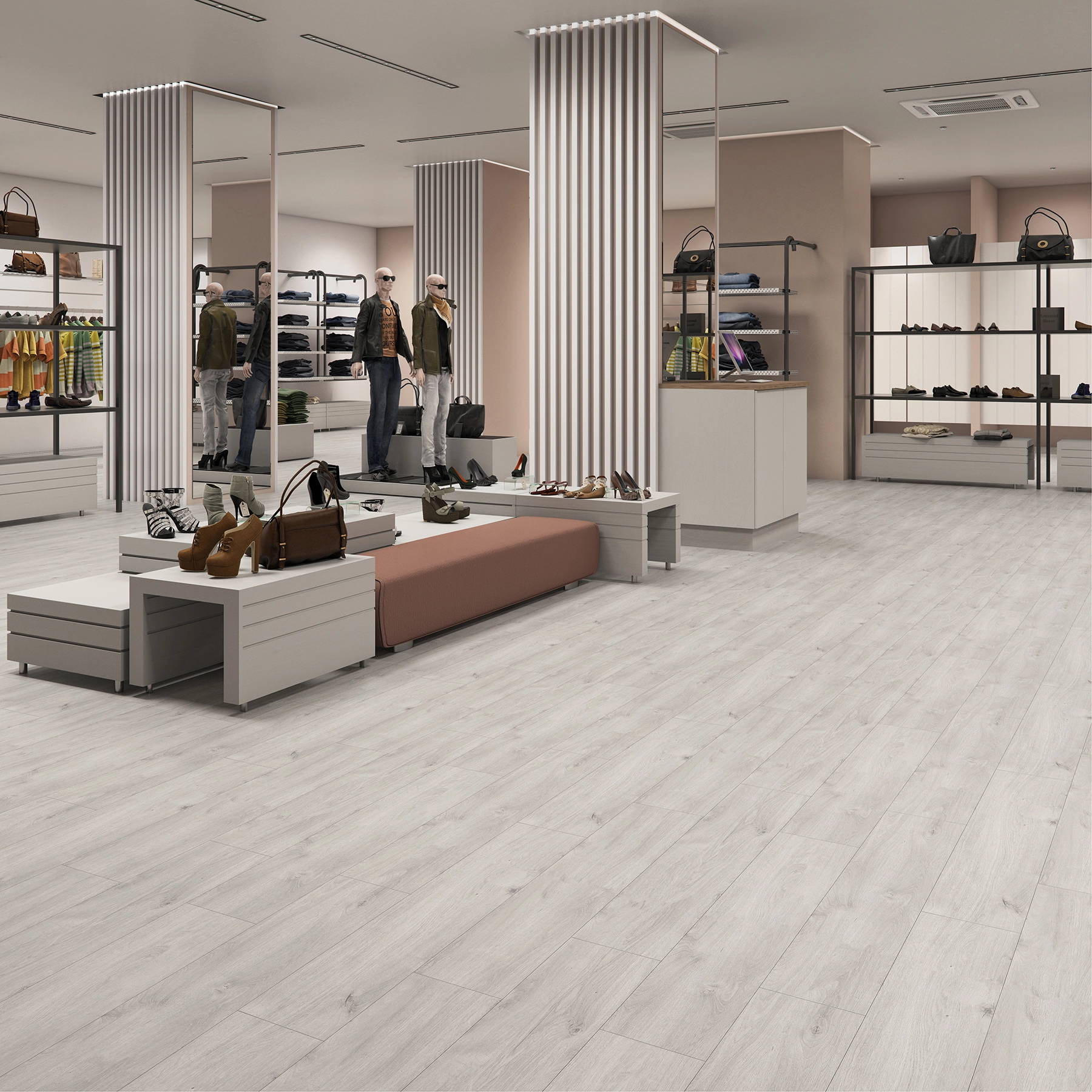 Piso Laminado Click Space Costa Rica 134x18,7cm m² Durafloor
