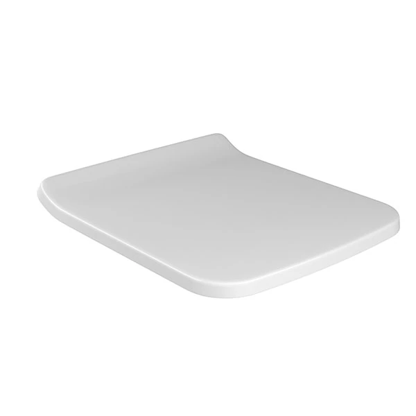 Assento Sanitário Formatos Living com Soft Close Quadrado Poliéster Branco Deca