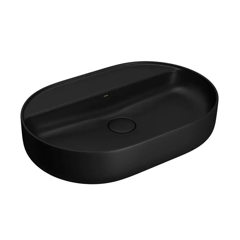Cuba De Apoio Oval Com Mesa ébano Fosco Deca Slim 60cm
