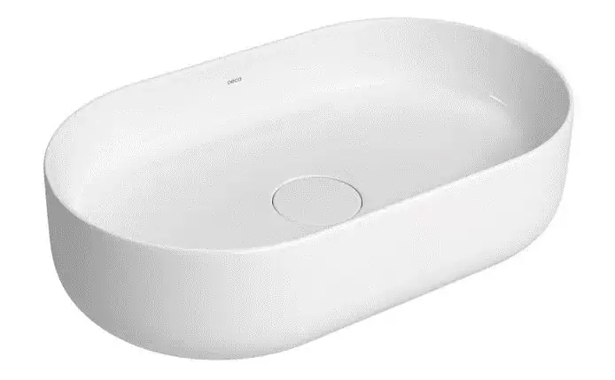 Cuba De Apoio Oval Branca Deca Slim 50cm