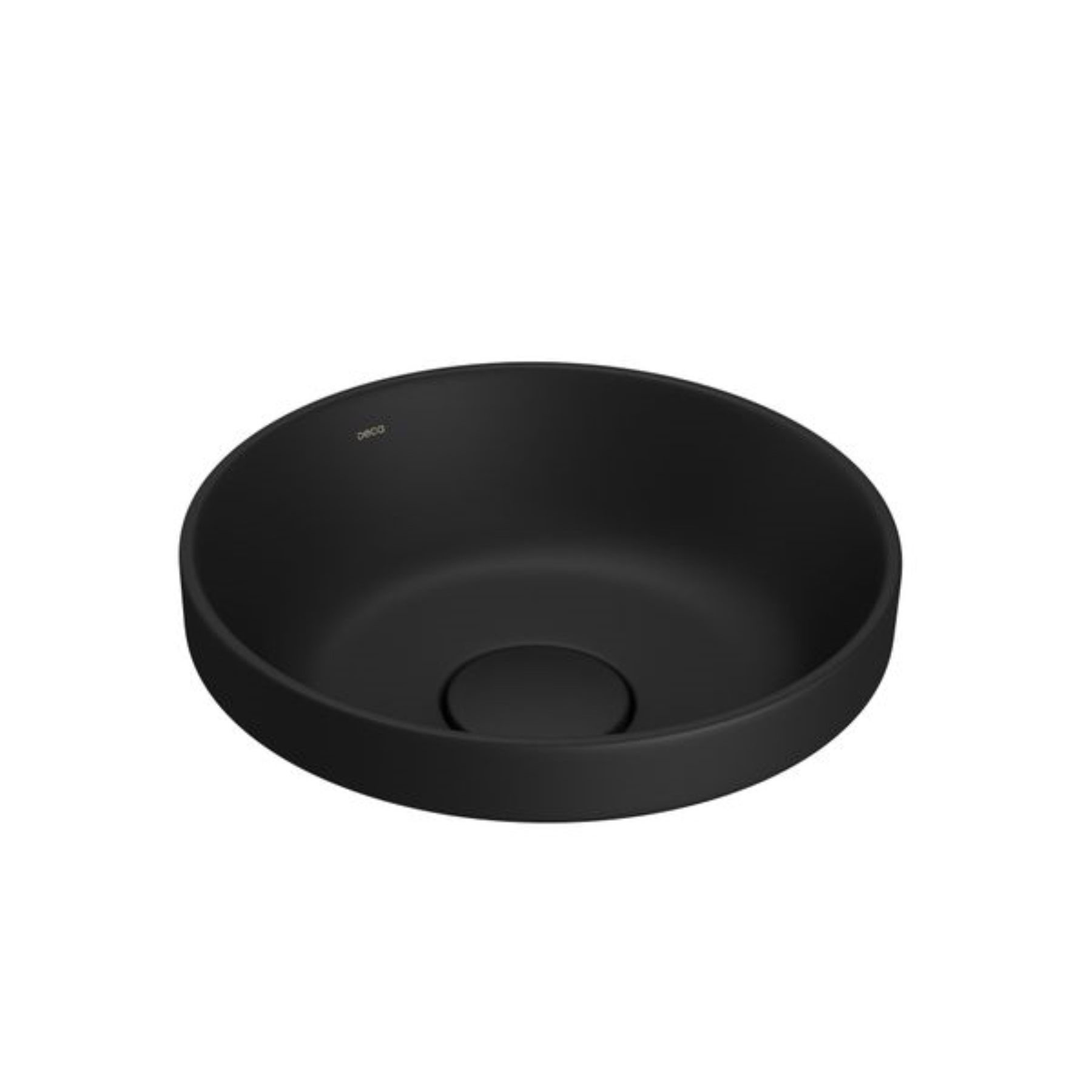 Cuba De Sobrepor Redonda ébano Fosco Deca 30cm