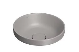 Cuba De Sobrepor Redonda Soft Antracite Deca 30cm